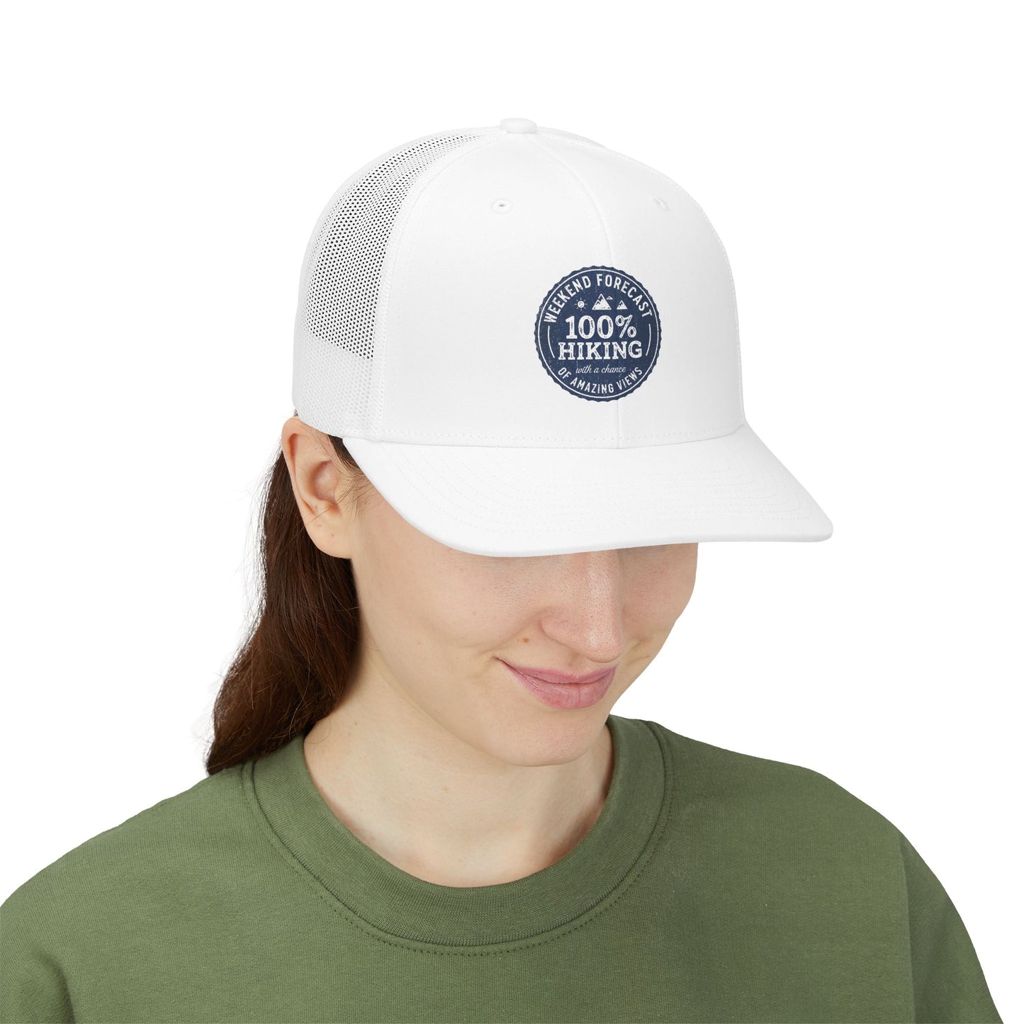 Hiking Trucker Cap | 100% Hiking Snapback Hat | Best Outdoor Gift for Hikers 2026