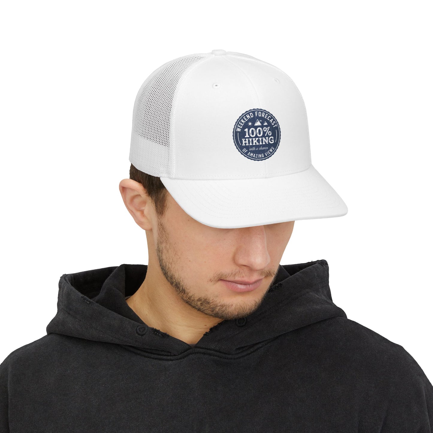 Hiking Trucker Cap | 100% Hiking Snapback Hat | Best Outdoor Gift for Hikers 2026