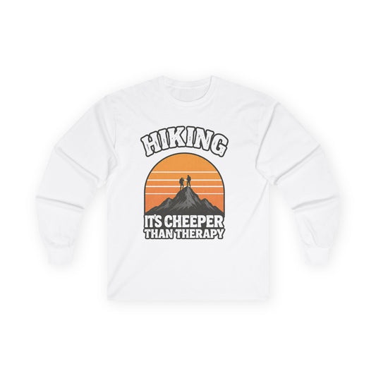 Hiking Cheaper Than Therapy T-Shirt | Funny Hiker Tee | Best Mental Health Gift 2026