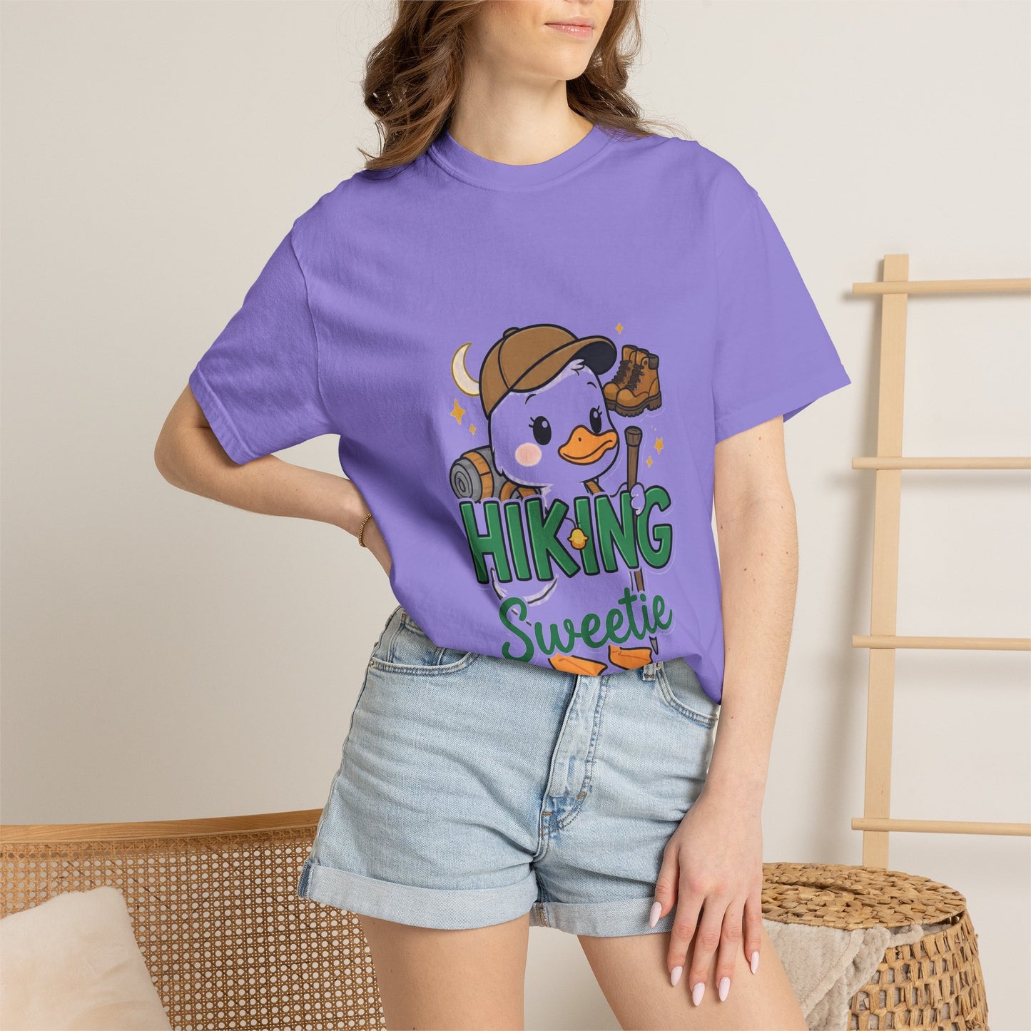 Hiking Sweetie T-Shirt | Cute Snowman Camper Graphic Tee | Best Outdoor Gift for Nature Lovers 2026