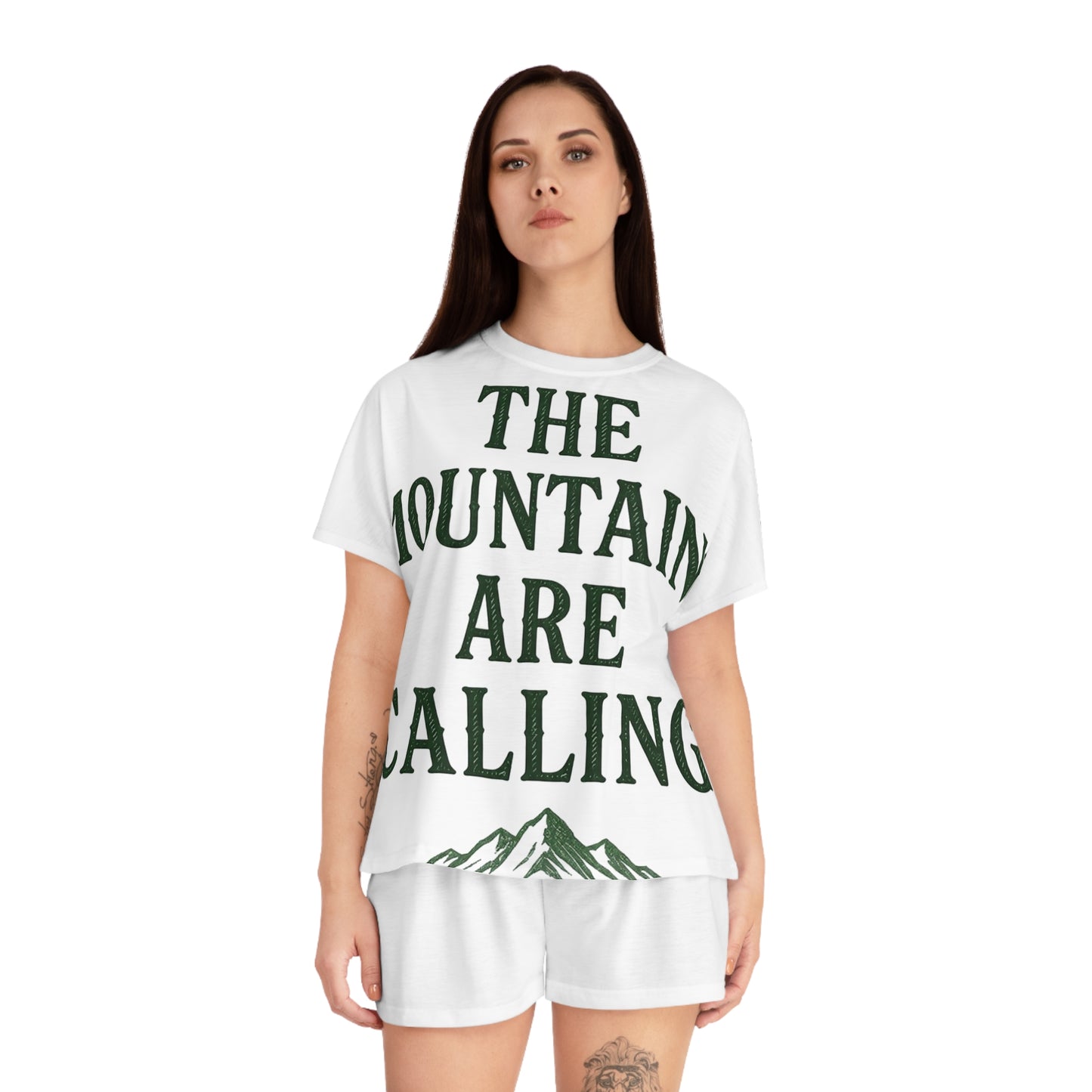 Mountains Are Calling Women's Pajama Set | Cozy Outdoor Sleepwear | Best Nature Lover Gift 2026