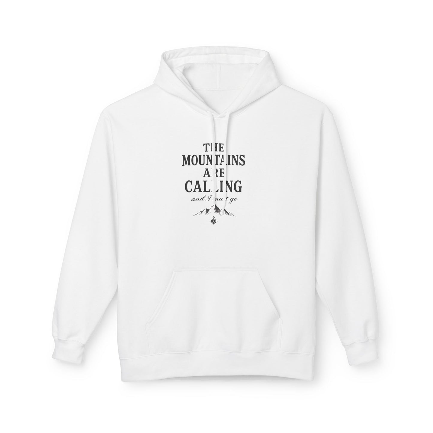 Mountains Are Calling Hoodie | Minimalist Outdoor Pullover | Best Hiking Gift 2026