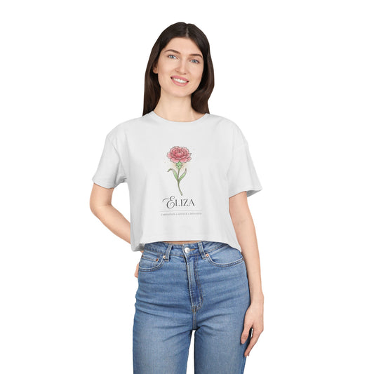 January Birth Flower Carnation T-Shirt | Personalized Birthday Gift for Her | Custom Floral Tee 2026