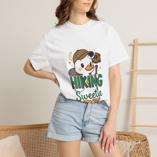 Hiking Sweetie T-Shirt | Cute Snowman Camper Graphic Tee | Best Outdoor Gift for Nature Lovers 2026