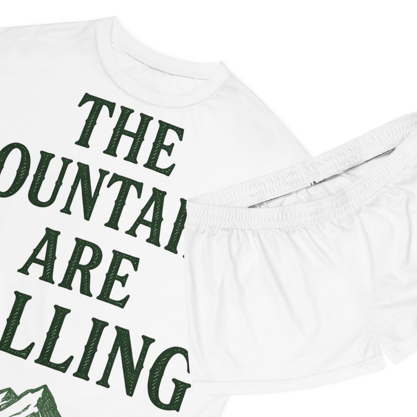 Mountains Are Calling Women's Pajama Set | Cozy Outdoor Sleepwear | Best Nature Lover Gift 2026